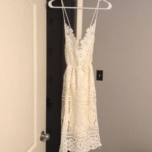 White lace dress